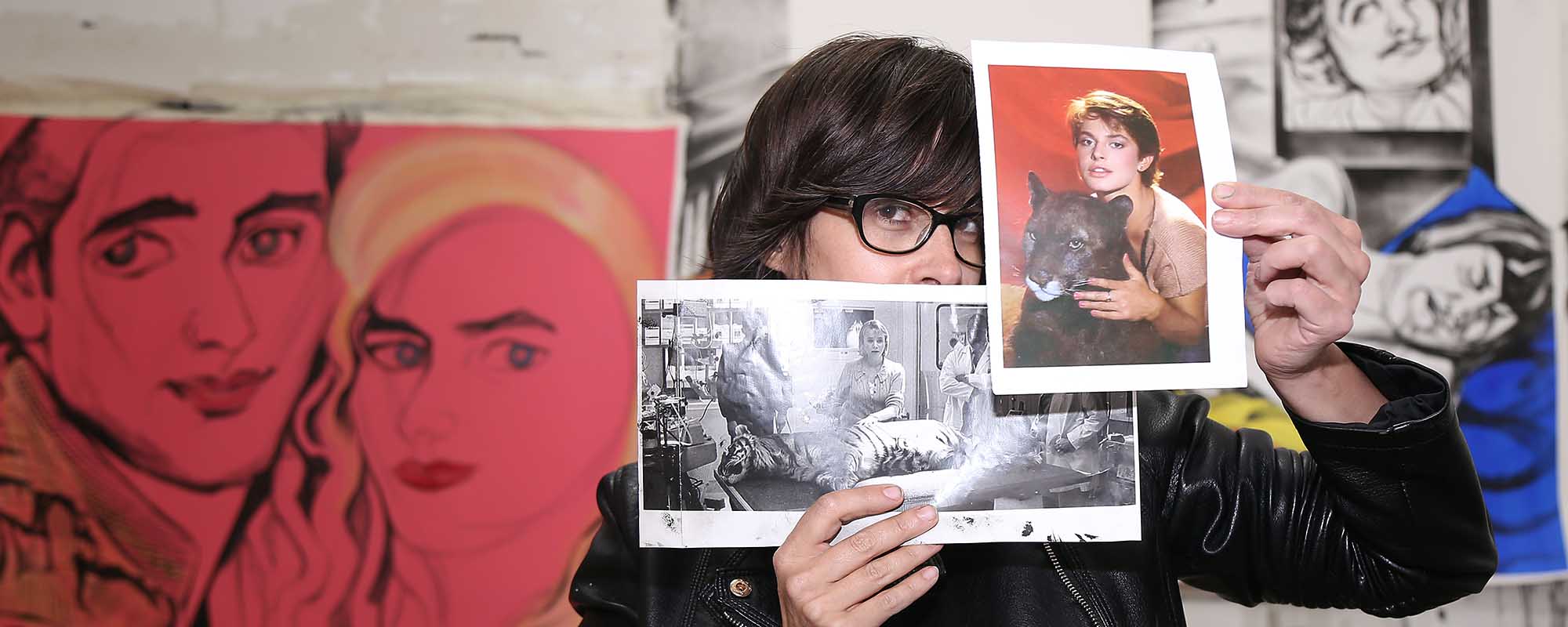 Marta Beltrán in her studio